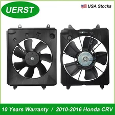 Dual AC Radiator Cooling Fan Assembly Fit 2010-2016 Honda CRV CR-V Fan Upgraded