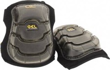 CLC 367 Knee Pad: 2 Strap, Plastic Cap, Hook  Loop Closure, Universal Gel Pad