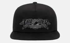 Anti Hero Skateboards x Thrasher Mag Banner Black Snapback Hat