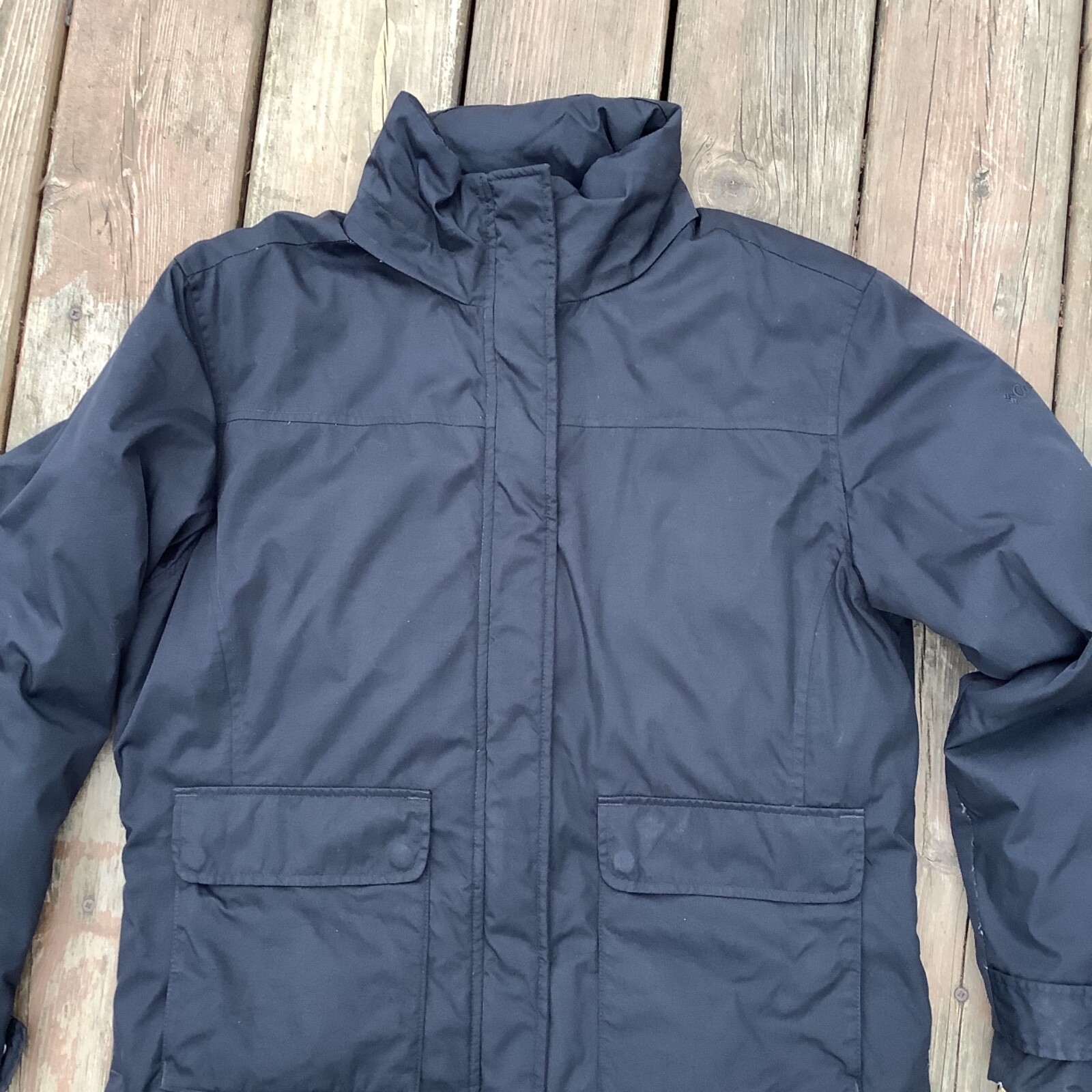 black columbia bubble coat
