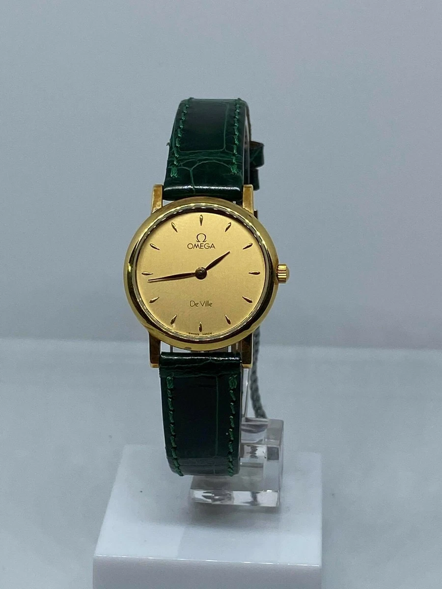 OMEGA DE VILLE WOMEN S CLASSIC SWISS MADE 18KT GOLD 73501100 WATCH NEW 20