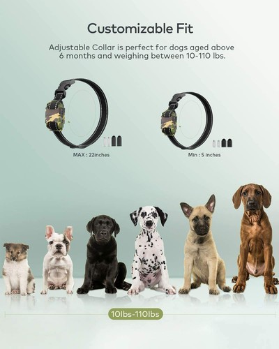 Bark Collar Rechargeable Barking Collar with Beep Vibration 2 Training Modes - Picture 4 of 6