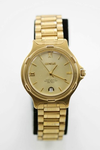 Montre GENÈVE Acier Inoxydable – Mouvement Japon, Besoin Pile, Cadeau Pas Cher