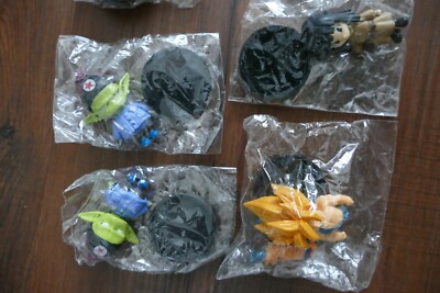 Lot De 7 Figurines Dragon Ball Z - 4 Cm Avec Socle - Sous Blister - Neuf