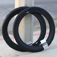PAIR OF CULT BMX VANS TIRES BLACK 20 x 2.40" PRIMO ECLAT ODYSSEY SUNDAY