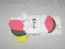 BNWT PRINGLE  Ladies Tipped Low Cut  Trainer Socks    3 Pairs   White   PGY