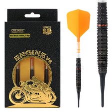 CUESOUL ENGINE V6 18/20g Soft Tip 90 Tungsten Dart Set with Oil Paint Finished