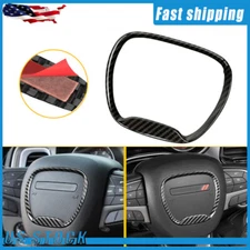 1X Black Steering Wheel Center Trim Ring For 2014-2021 Dodge Durango Accessories