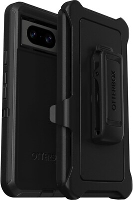 NEW Case For Google Pixel 7a OtterBox Defender Series + Belt Clip - Black