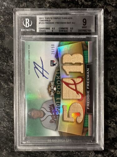 2011 Topps Freddie Freeman Triple Threads - Picture 1 of 2