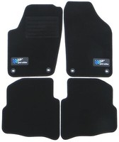 Auto-FußMatten Sport Edition Black FüR VW Polo 9N 9N3 2001 - 2009 Bef Oval