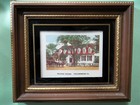 Raleigh Tavern Williamsburg VA Vintage Small Framed Print 6 1/2" w  x 5" 1/4h