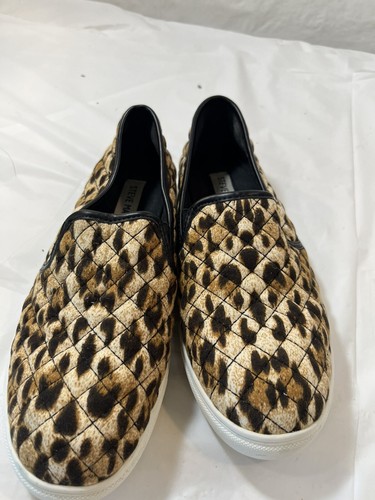 Steve Madden Women Animal Print Quilted Fabric Slip On Sneakers Sz 7 JECNTRCO - Picture 12 of 12