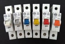 WYLEX NSB Stotz Mcb's 40A, 32A, 20A, 16A, 10A, 6A   Type B BSEN60898 6k Stotz 