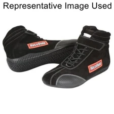 RaceQuip 30500110 Euro Carbon-L Race Shoes, Black - 11 US Men's (Women's 13) NEW