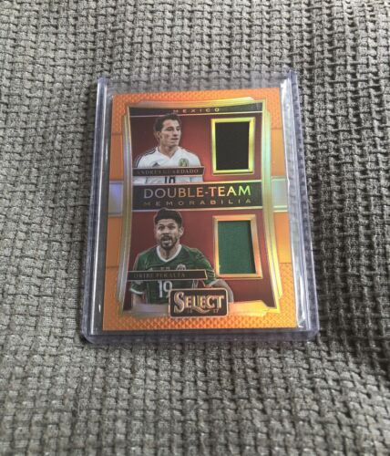 Panini Select Mexico Oribe Peralta Andres Guardado Double Team Patch Orange /75 - Picture 1 of 3