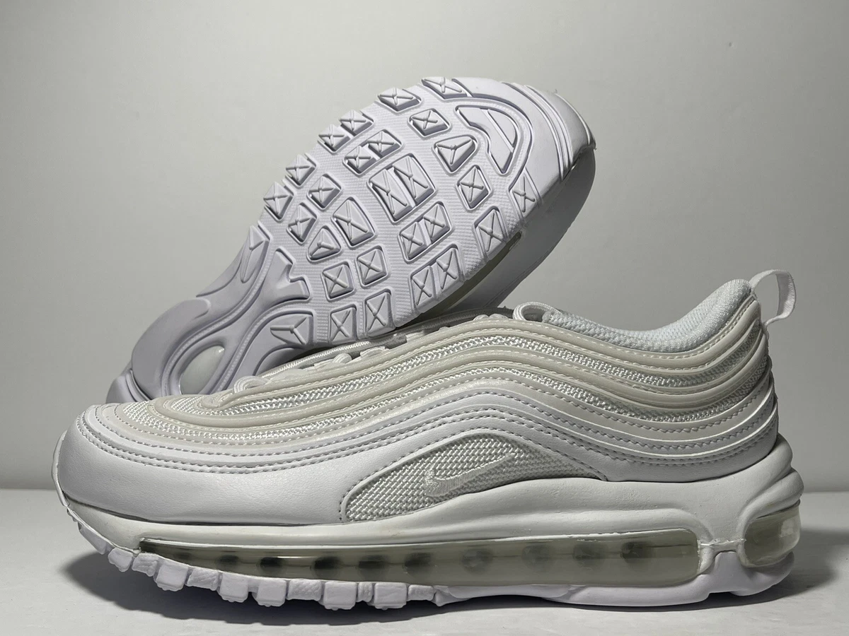 Nike Women s Air Max 97 Triple White Shoes Sneakers Size 7 11 US