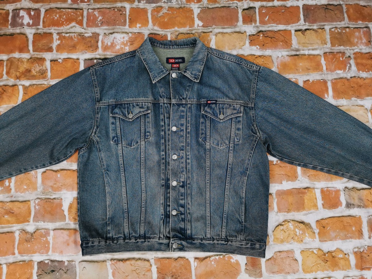 Denim Giacca Invernale Diesel Piumino Trapuntato Con Motivo A