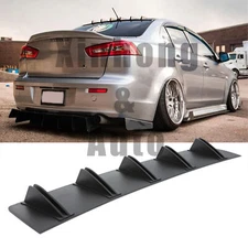 For Mitsubishi Lancer Rear Diffuser Fins Bumper Lip Splitter Spoiler Kit