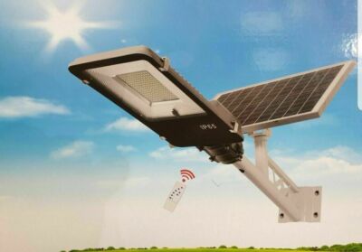 Faro LED LAMPIONE Stradale PANNELLO SOLARE STAFFA E TELECOMANDO 200W Benovo - Foto 12