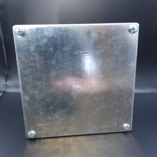 Junction Box Adaptable Box Galvanised 160 X 160 X 55mm (6×6×2 Inches)  New - Picture 1 of 8