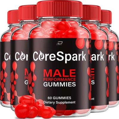 (5 Pack) Core Spark Gummies for Men   CoreSpark Male Gummy All-Natural Chewable