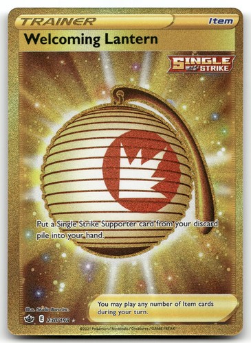 Welcoming Lantern (Secret) Holo Secret Rare 230/198 SWSH06: Chilling Reign NM