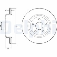 2X Delphi BG4772C Bremsscheibe FüR Jeep