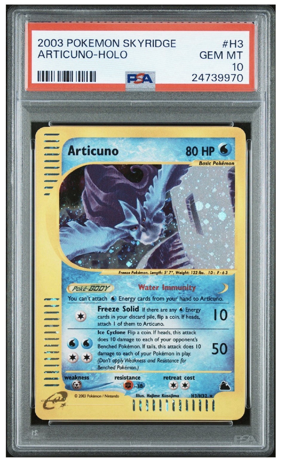 PSA 10 Articuno H3/H32 Skyridge Holo