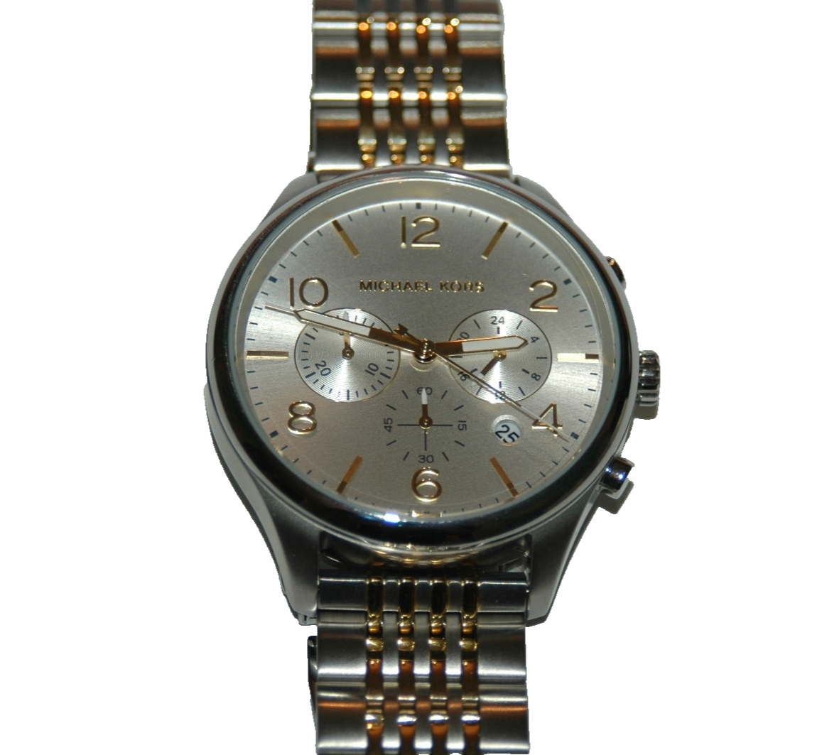 Michael Kors MK8660 Merrick Two Tone Stainless Chronograph Men's