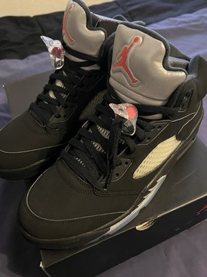 Jordan Air Jordan 5 Retro OG Black/Fire Red Metallic Silver Men s 11 *BrandNew!*