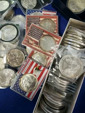 (1) Random Date American Silver Eagle (1 oz) $1 - BU - L👀K - SHIPS FREE