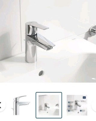 Grohe Eurosmart 1.2 GPM Deck Mounted Faucet 1 Hole S-Size Chrome 32 642 3 New