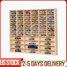 FOR Hot Wheels Diecast Car Matchbox 1/64 Display Wooden Unit Shelf Toy Storage