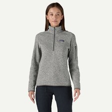 Patagonia Women's Gray Fleece 1/4 Zip Pullover Sweater with Pockets