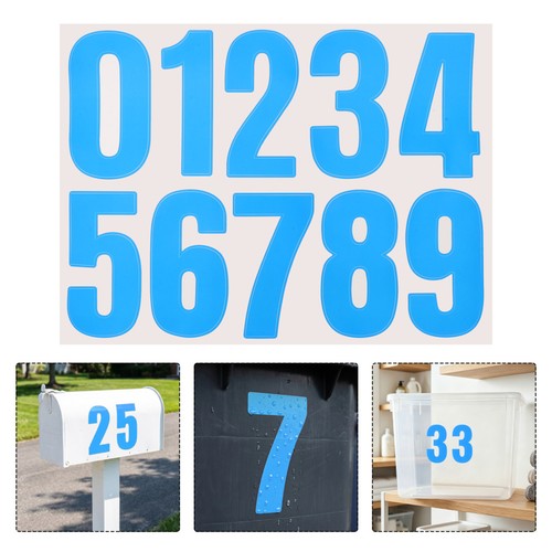 20 Sheets Mailbox Numbers Waterproof Decals Numbered Label Stickers ...