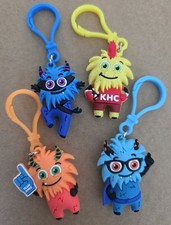 American Heart Association Keychains Kids Heart Challenge Hearts Set of 4 clips