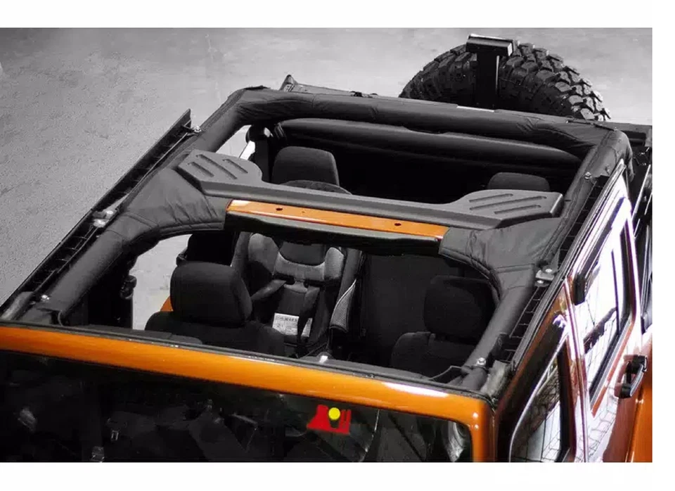 Rugged Ridge Black Denim Fabric Full Roll Bar Cover Kit for 97-02 Wrangler TJ Foto 4 de 4