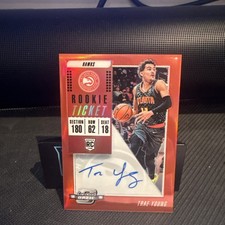 2018-19 Panini Contenders Optic - Rookie Ticket auto Trae Young  Red Prizm /99 