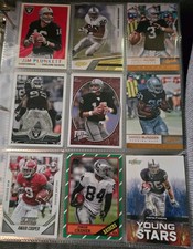 Oakland Raiders NFL Rookie Trading Card Lot Topps Plunkett McFadden Palmer