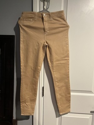 Lagence Women's Coated Jeans Beige Size 27