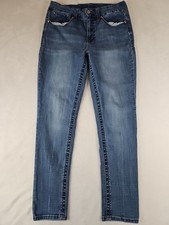 Seven 7 Jeans MY1975DE Size 10 Tummyless Skinny High Rise London Wash