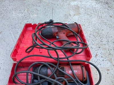 2x Hilti SI 100 Schlagschrauber 470 W Netzbetrieb mit 1 x Koffer & Stecknüssen