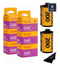 Kodak Gold 200 35mm Film Bundle, 6 Rolls 2x3 Pack , 36 Exposures Each, for 35mm