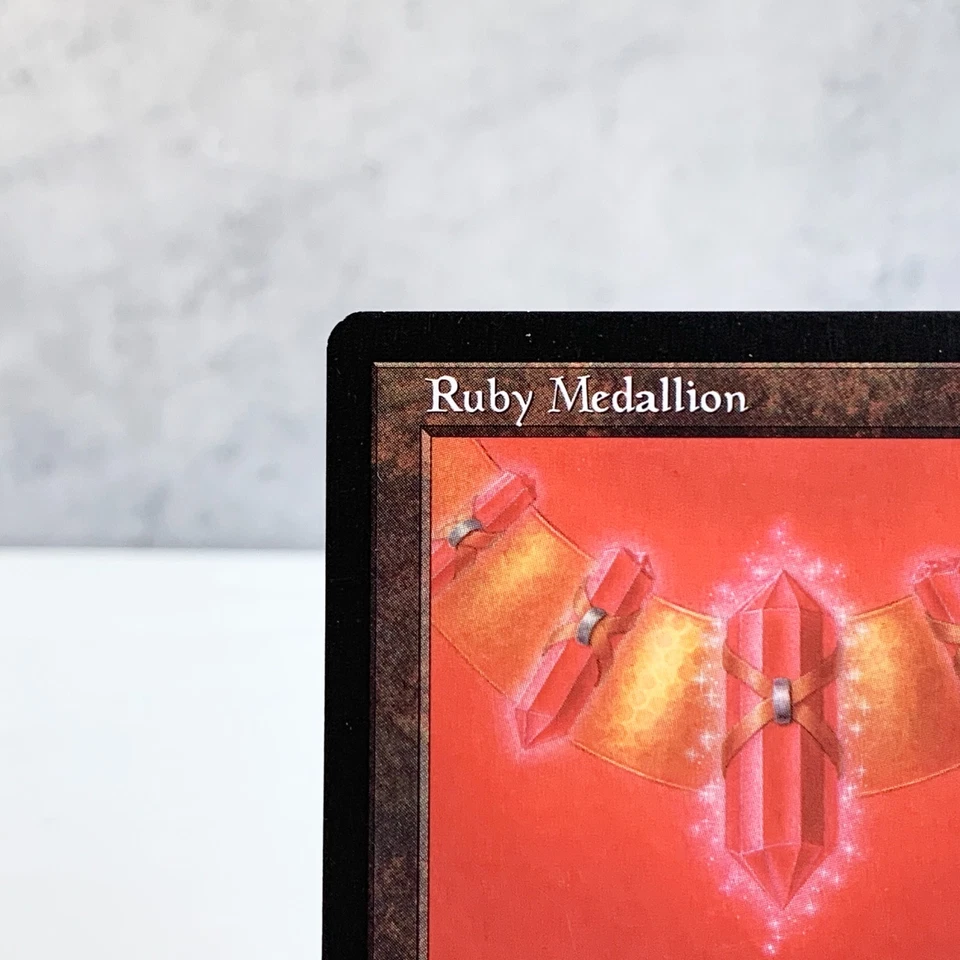 MTG Ruby Medallion Tempest Rare Artifact Old Frame Red Spell Cost Reduction - Image 2 of 4