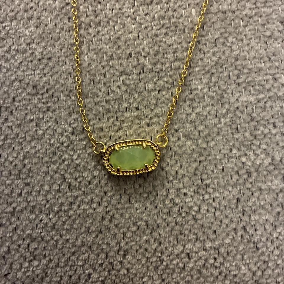 Collar Colgante Kendra Scott Elisa Oro Calcedonia Vidrio Foto 3 de 4