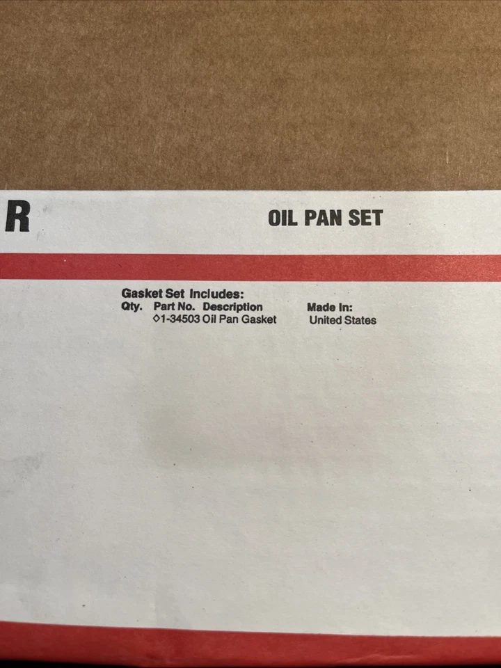 Juego de juntas de cárter de aceite Fel-Pro OS34503R para Dodge V6 92-93 Foto 3 de 4