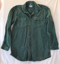 Vintage Carhartt men's button-up Green Large