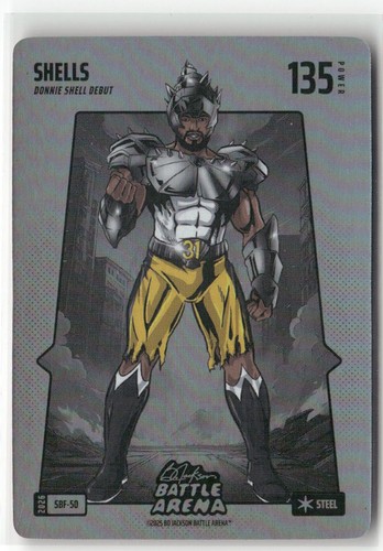 2026 Bo Jackson Battle Arena #SBF-50 Donnie Shell SHELLS Silver Battlefoil