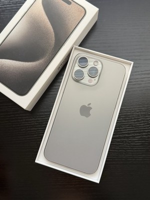Apple iPhone 15 Pro Max 512GB Unlocked Natural Titanium Gray Excellent Condition